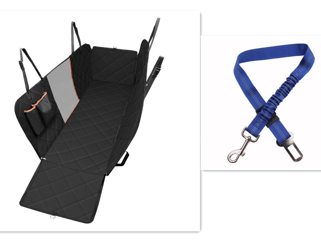 Dog Car Seat Cover | Hammock Style with Safety & Storage