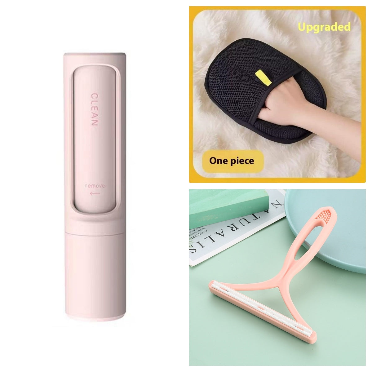 Reusable Pet Hair Remover | Self-Cleaning Brush for Cats & Dogs