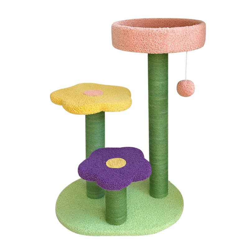 Durable Cat Tower | Climbing Tree with Scratch Board Fun