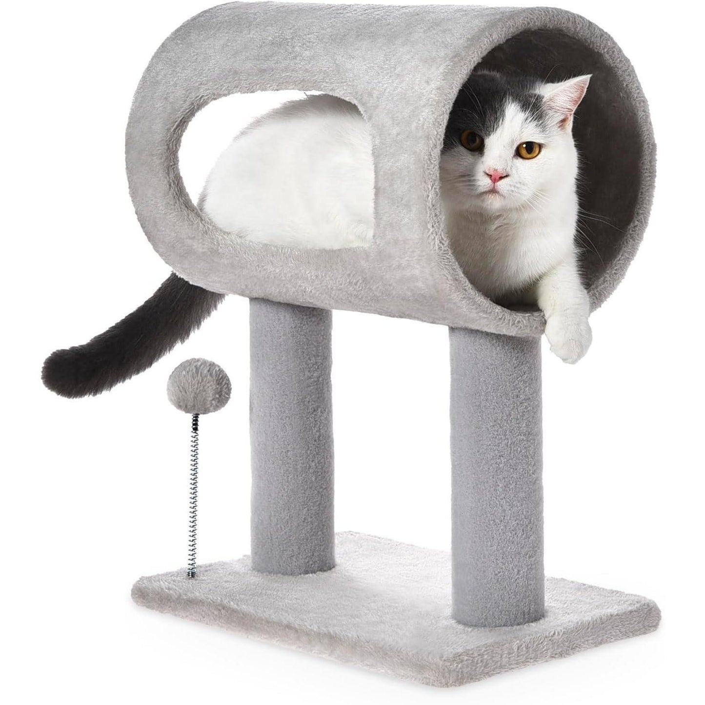 Indoor Cat Tree | Play Tower with Hanging Ball & Bed