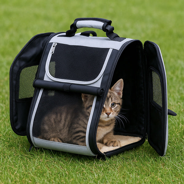 Soft-Sided Pet Travel Backpack | Expandable, Breathable & Secure Carrier