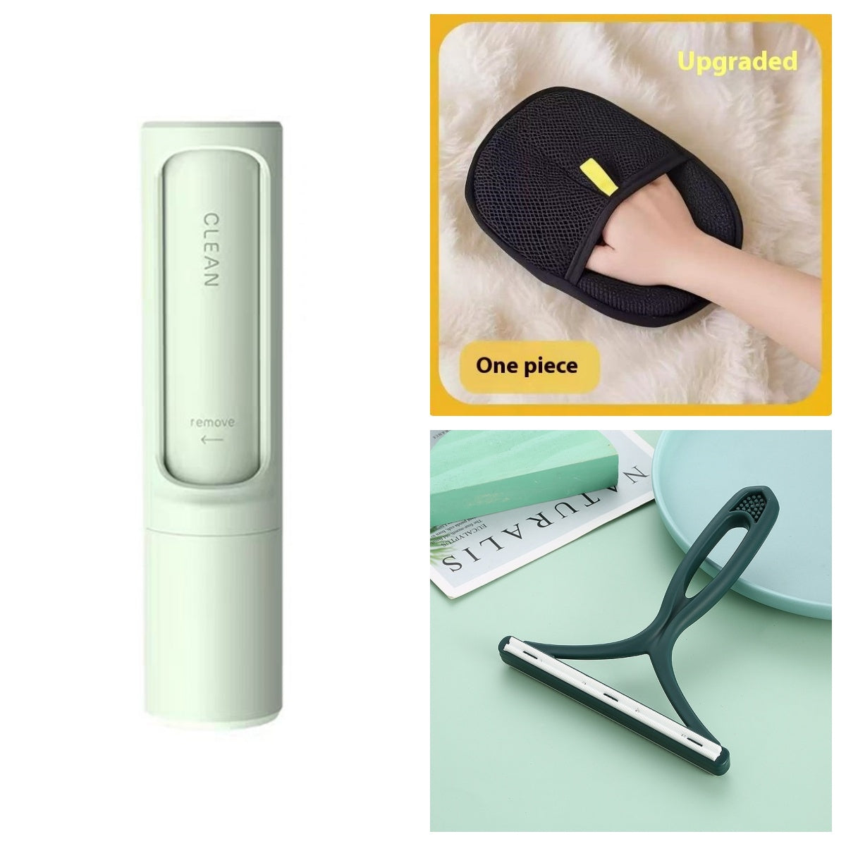 Reusable Pet Hair Remover | Self-Cleaning Brush for Cats & Dogs
