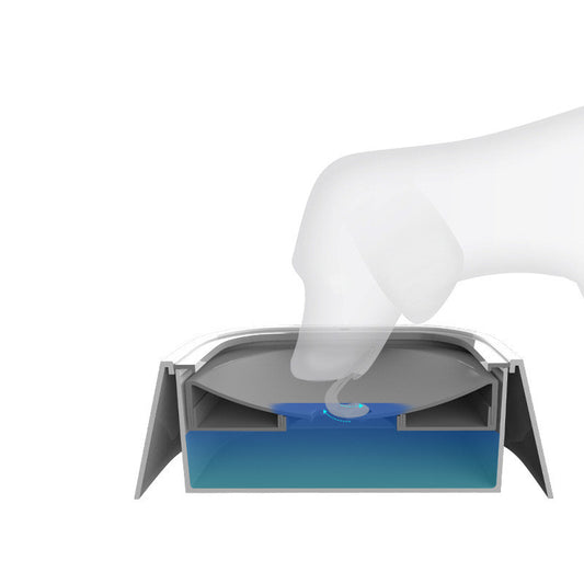 Slow Drinking Pet Water Bowl | No Spill, Clean & Easy