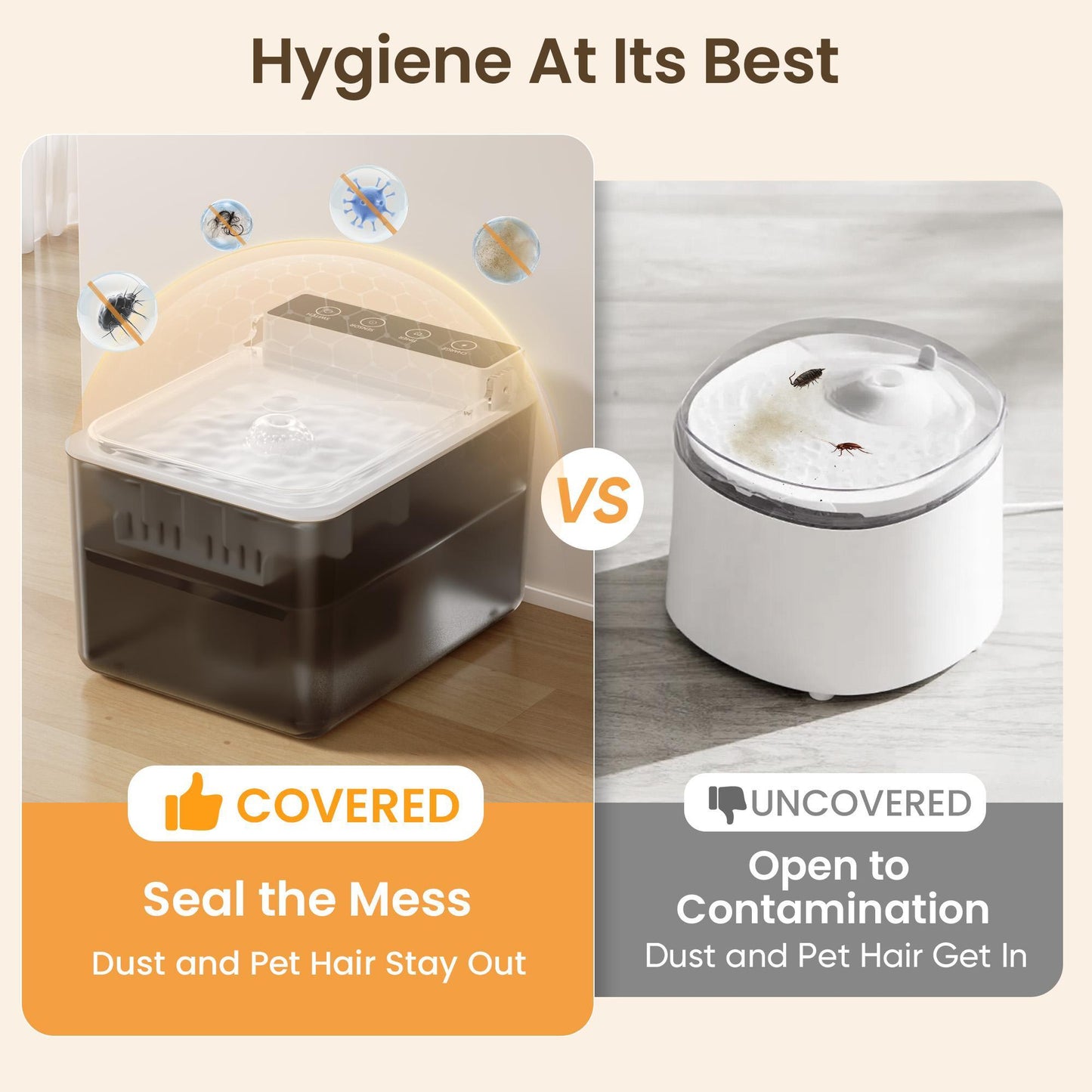 Smart Pet Water Fountain | Safe, Clean & Cord-Free Hydration | 3 Liters