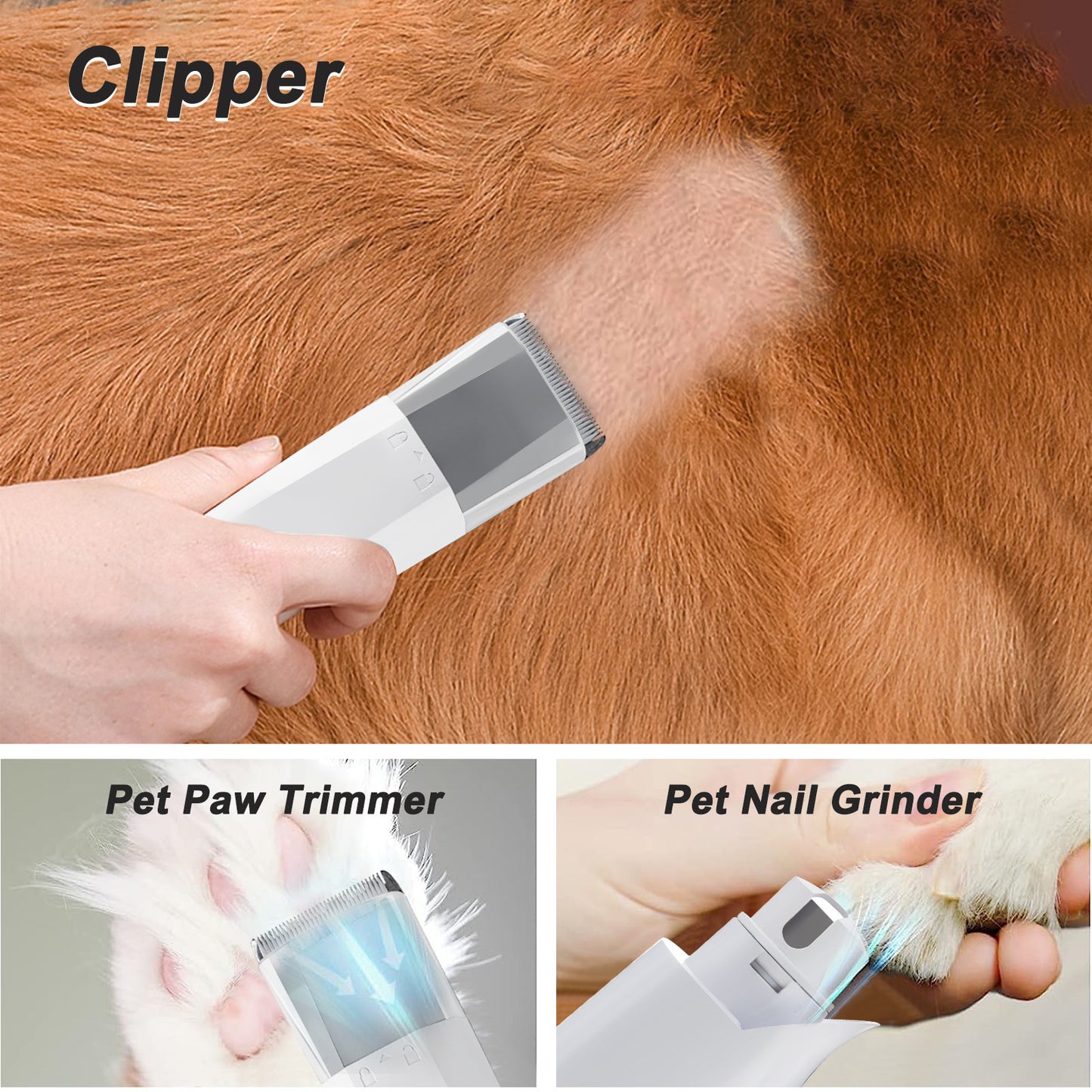 7-in-1 Pet Grooming Vacuum  | Trim, Clean & De-Shed Easily