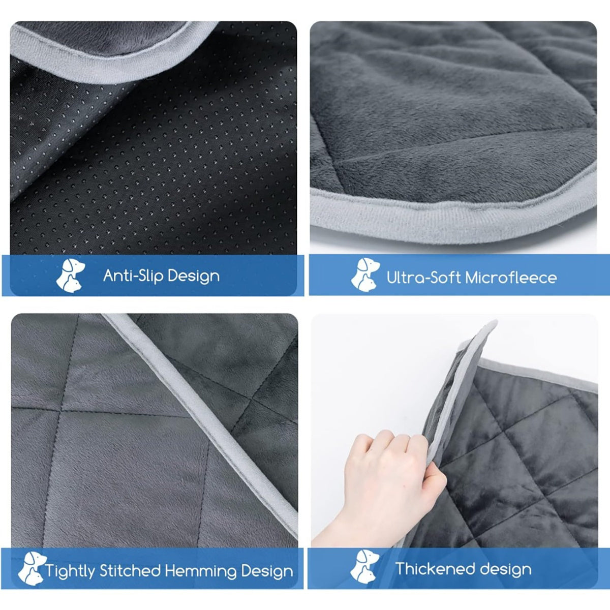 Self-Heating Pet Bed | Warm, Cozy & Washable Comfort