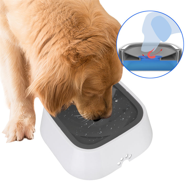 Slow Drinking Pet Water Bowl | No Spill, Clean & Easy