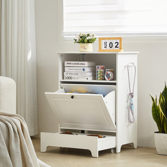 Elegant Pet Feeder Cabinet | Elevated Dining with Smart Storage